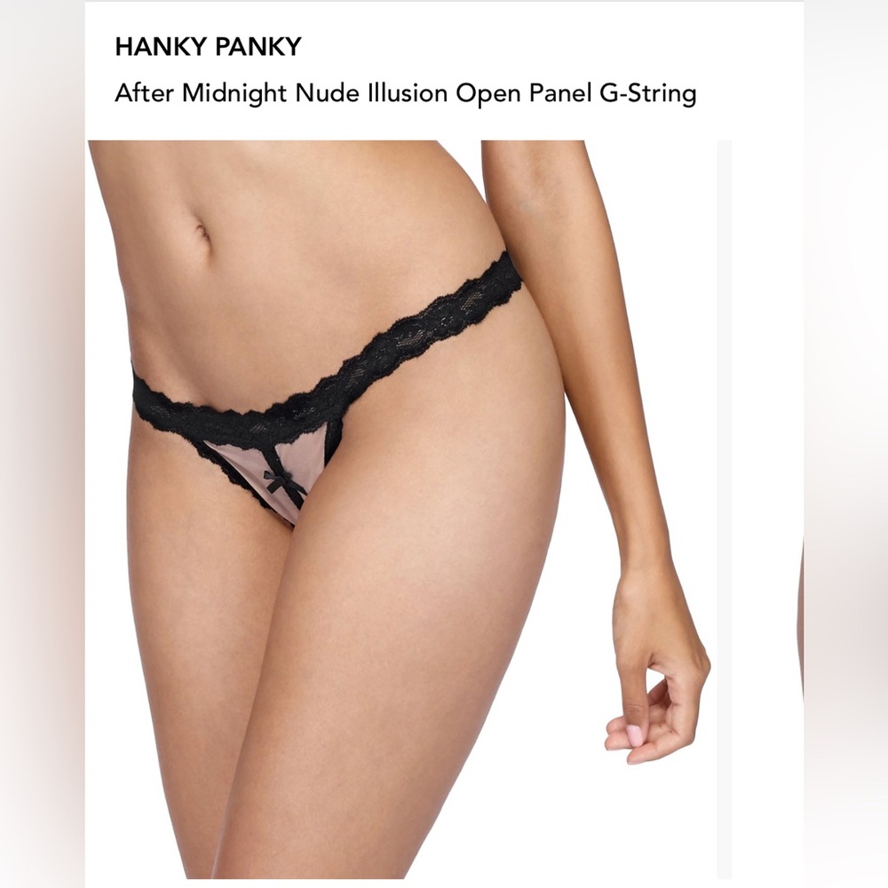 Hanky Panky
After Midnight Nude Illusion Open Panel G-String
NWT